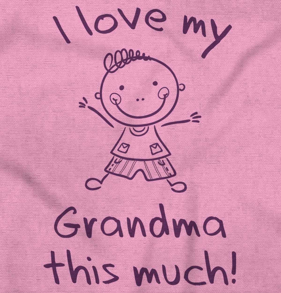 Love My Grandma Infant Baby Bib-Direct To Garment Print-Brisco Baby