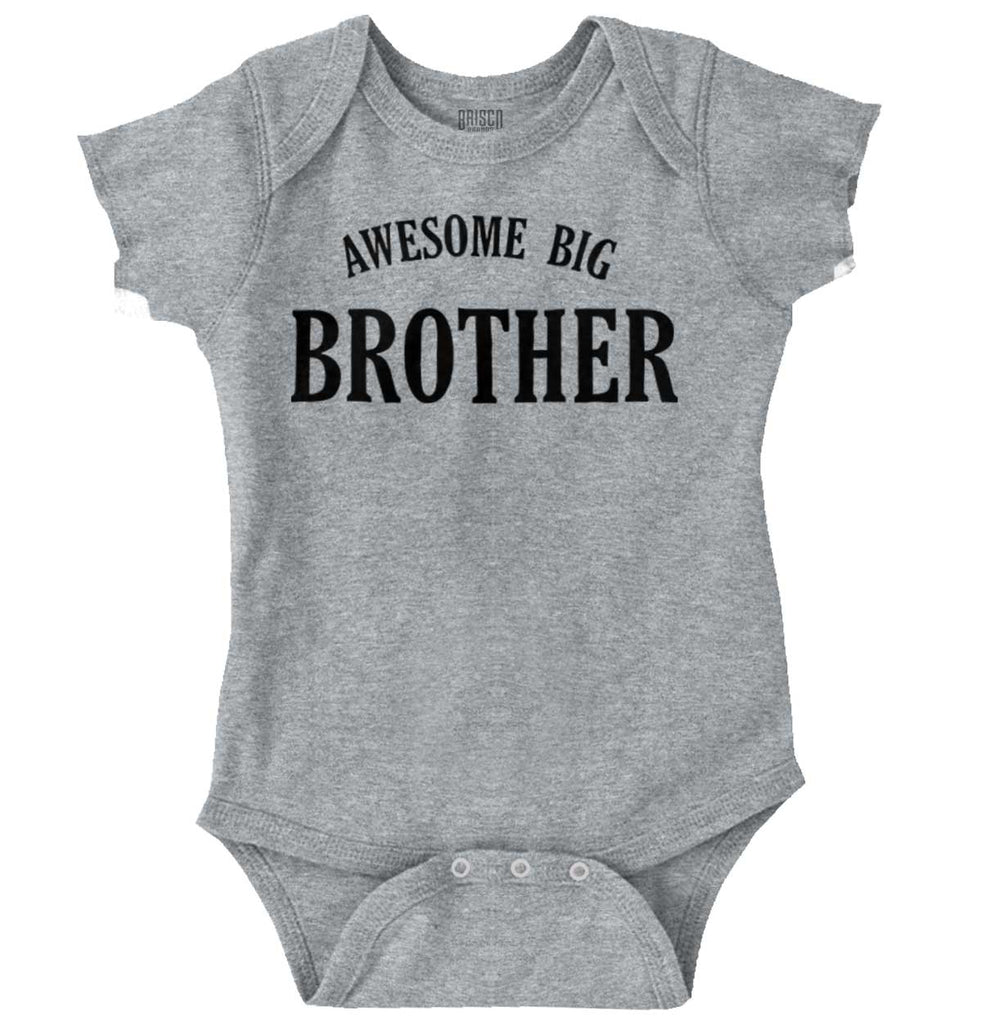 Awesome Big Brother Romper Bodysuit-Direct To Garment Print-Brisco Baby