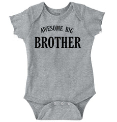 Awesome Big Brother Romper Bodysuit-Direct To Garment Print-Brisco Baby