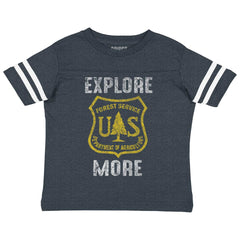 Explore More Toddler Football Jersey Tee-Direct To Garment Print-Brisco Baby