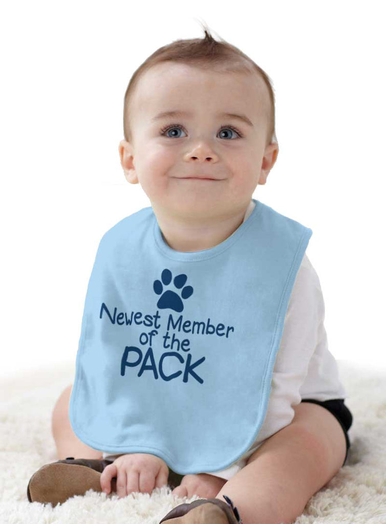 Member of the Pack Infant Baby Bib-Direct To Garment Print-Brisco Baby