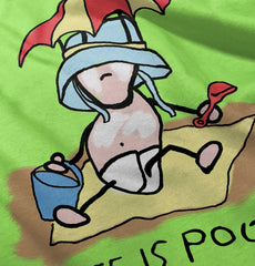 Beach Umbrella Infant Toddler T Shirt-Direct To Garment Print-Brisco Baby