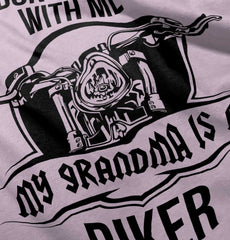 Biker Grandma Romper Bodysuit-Direct To Garment Print-Brisco Baby