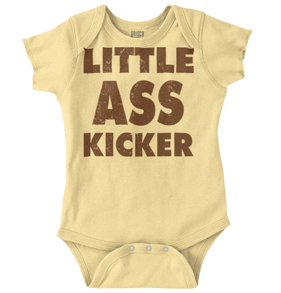 Ass Kicker Romper Bodysuit-Direct To Garment Print-Brisco Baby