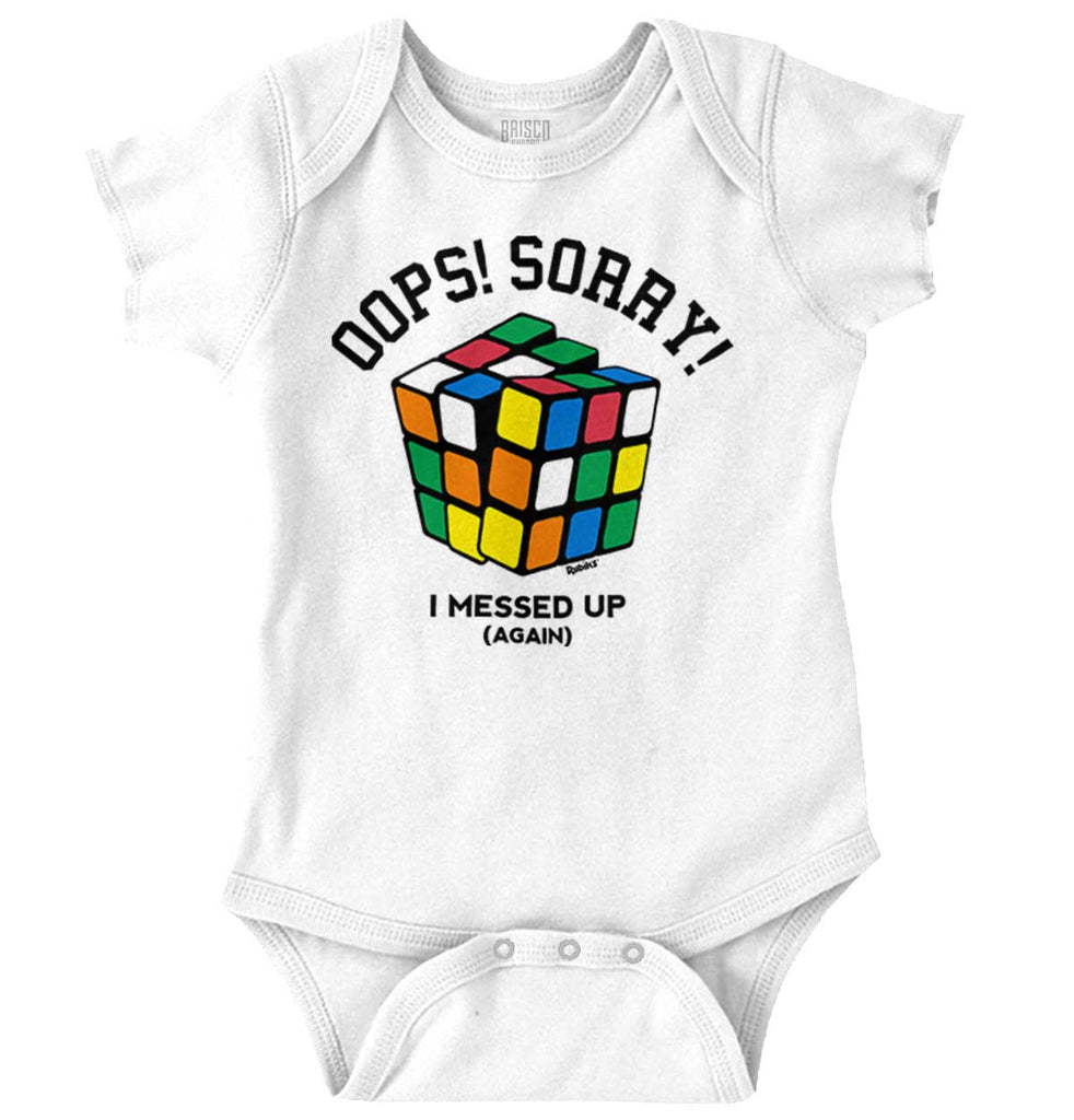 Oops I Messed Up Romper Bodysuit-Direct To Garment Print-Brisco Baby