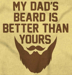 Dad's Beard Infant Toddler T Shirt-Direct To Garment Print-Brisco Baby
