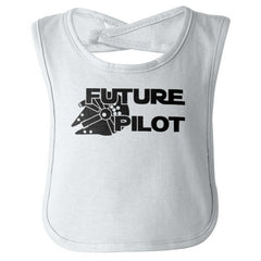 Future Pilot Infant Baby Bib-Direct To Garment Print-Brisco Baby