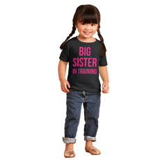 Big Sister In Training Infant Toddler T Shirt-Direct To Garment Print-Brisco Baby