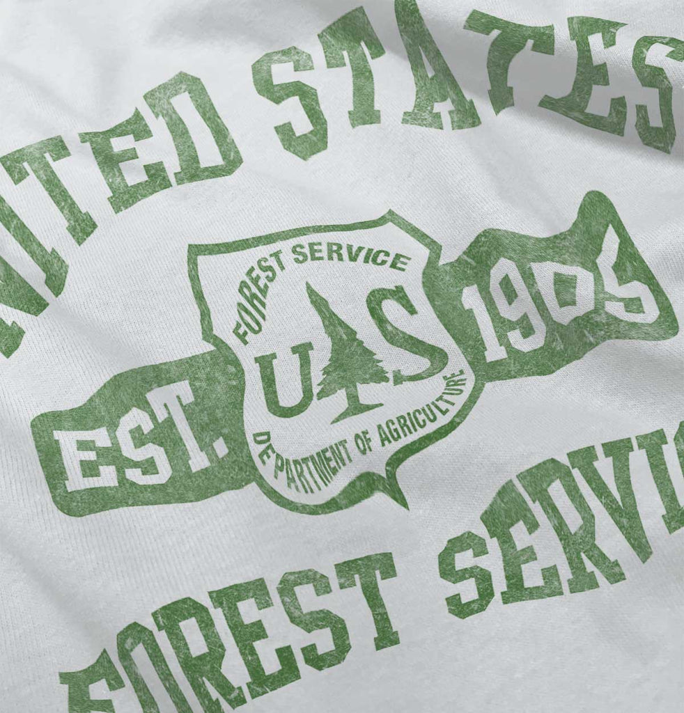 Forest Service Infant Baby Bib-Direct To Garment Print-Brisco Baby