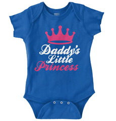 Daddy's Little Princess Romper Bodysuit-Direct To Garment Print-Brisco Baby