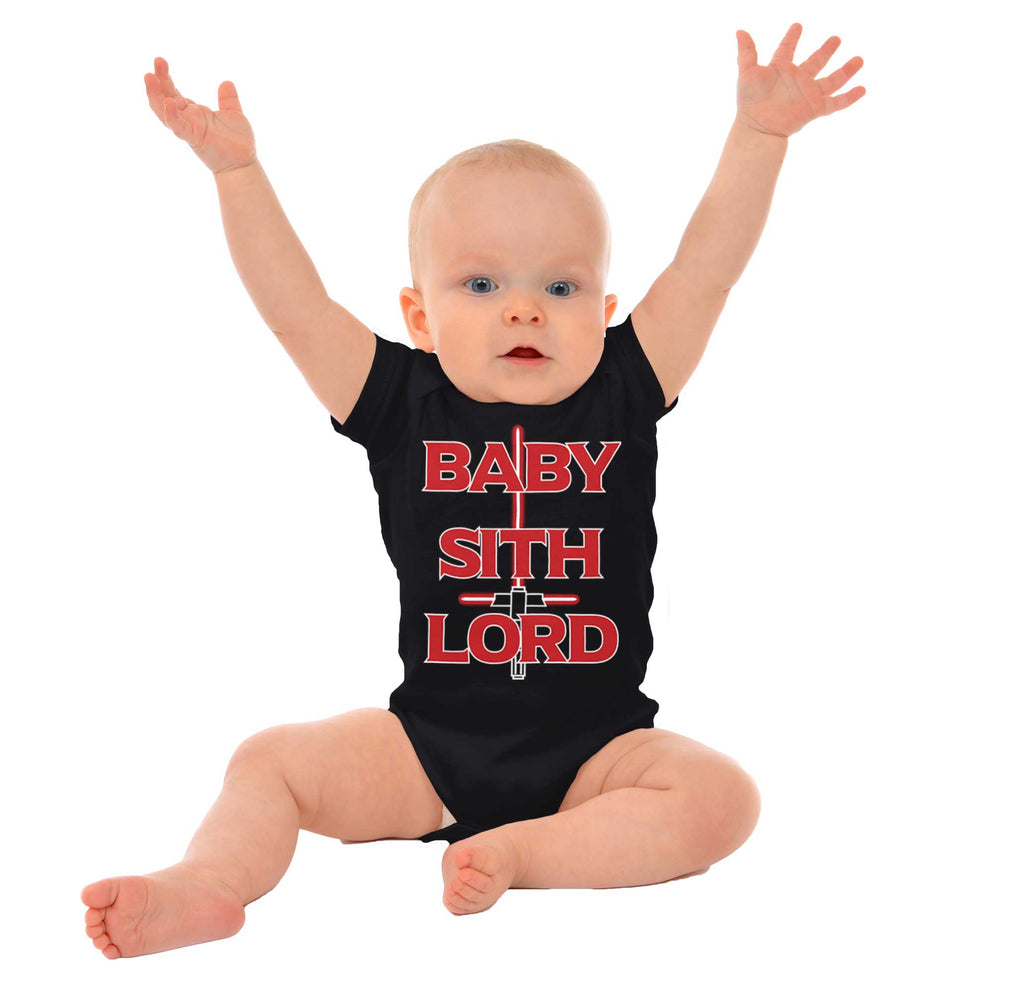 Baby Sith Lord Romper Bodysuit-Direct To Garment Print-Brisco Baby