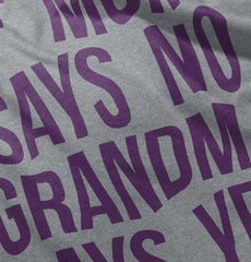 Grandma Says Yes Romper Bodysuit-Direct To Garment Print-Brisco Baby