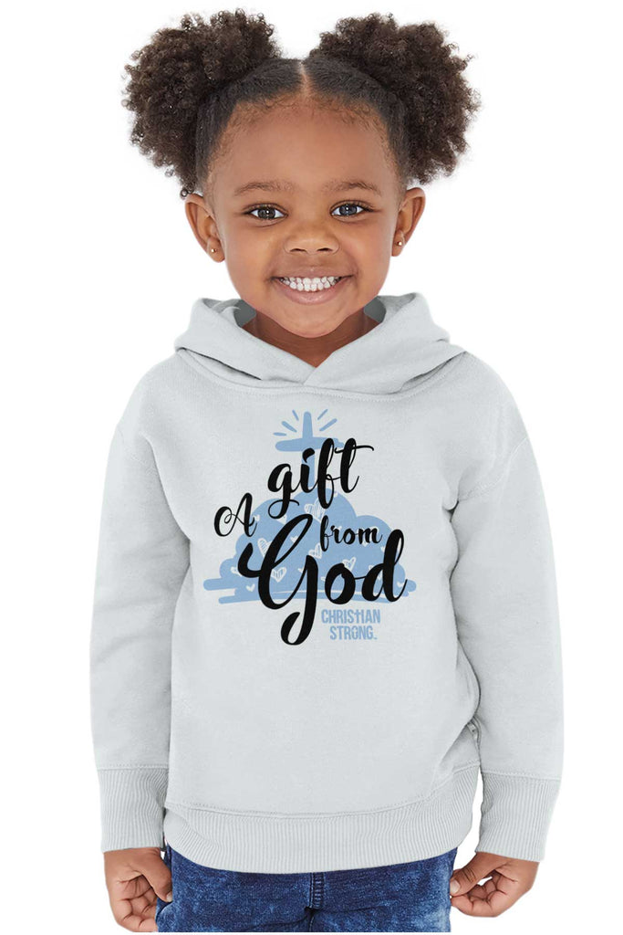 Gift From God Toddler Pullover Hoodie-Direct To Garment Print-Brisco Baby
