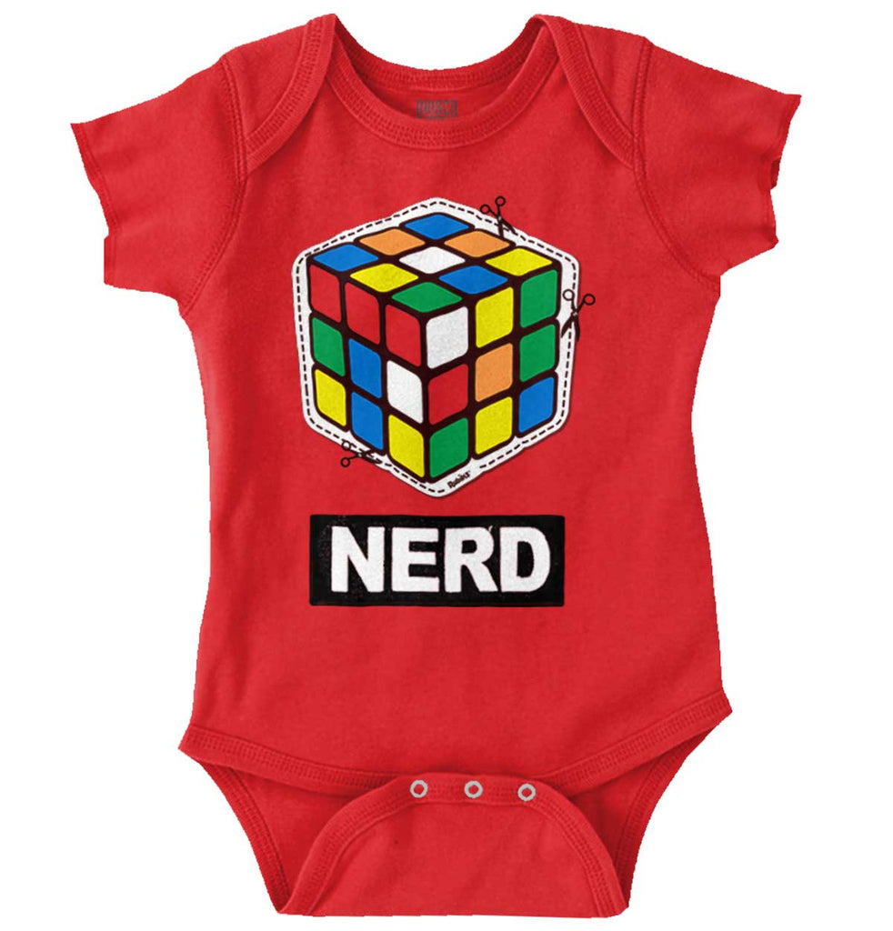 Cutout Nerd Romper Bodysuit-Direct To Garment Print-Brisco Baby