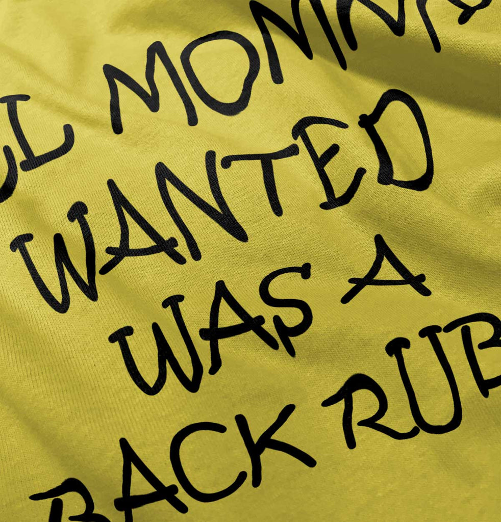 Mommy Backrub Romper Bodysuit-Direct To Garment Print-Brisco Baby