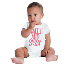 Sweet and Sassy Romper Bodysuit-Direct To Garment Print-Brisco Baby