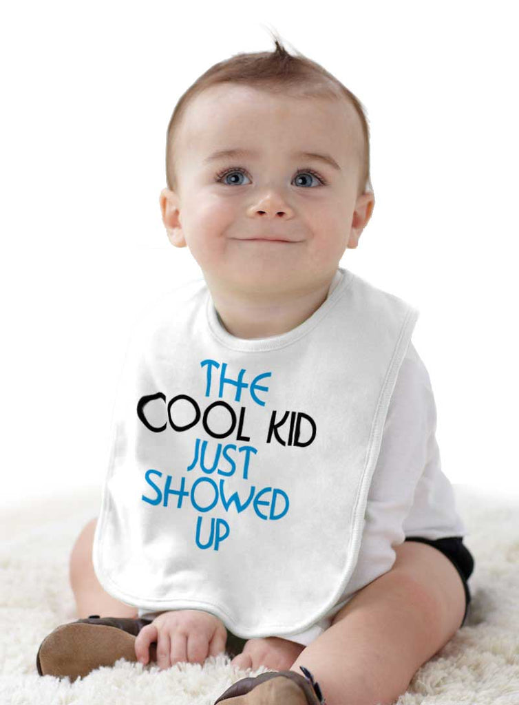 Cool Kid Infant Baby Bib-Direct To Garment Print-Brisco Baby