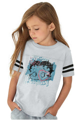 Creative Betty Toddler Football Jersey Tee-Direct To Garment Print-Brisco Baby