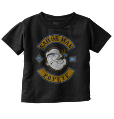Popeye The Sailor Man Infant Toddler T Shirt-Direct To Garment Print-Brisco Baby