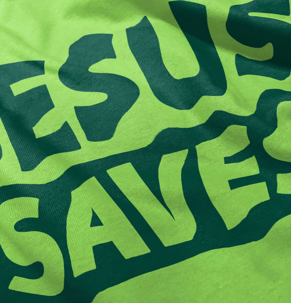 Jesus Saves Romper Bodysuit-Direct To Garment Print-Brisco Baby