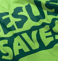 Jesus Saves Romper Bodysuit-Direct To Garment Print-Brisco Baby