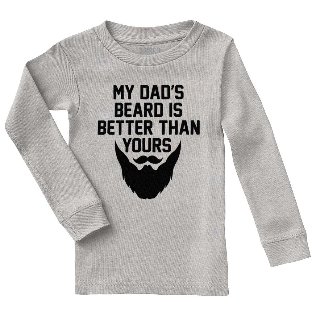 Dad's Beard Solid Baby Pajama Top-Direct To Garment Print-Brisco Baby