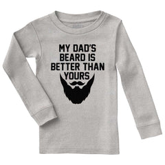 Dad's Beard Solid Baby Pajama Top-Direct To Garment Print-Brisco Baby