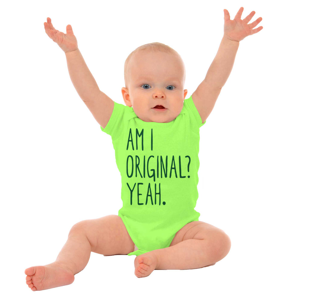 Am I Original? Romper Bodysuit-Direct To Garment Print-Brisco Baby
