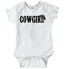 Cowgirl Romper Bodysuit-Direct To Garment Print-Brisco Baby