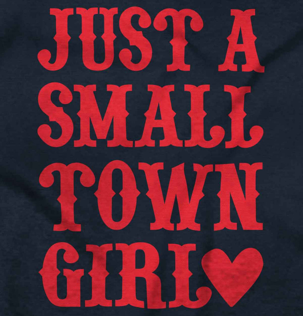 Small Town Girl Baby Ruffled Trim Romper-Direct To Garment Print-Brisco Baby