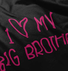 I Love My Big Brother Infant Baby Bib-Direct To Garment Print-Brisco Baby