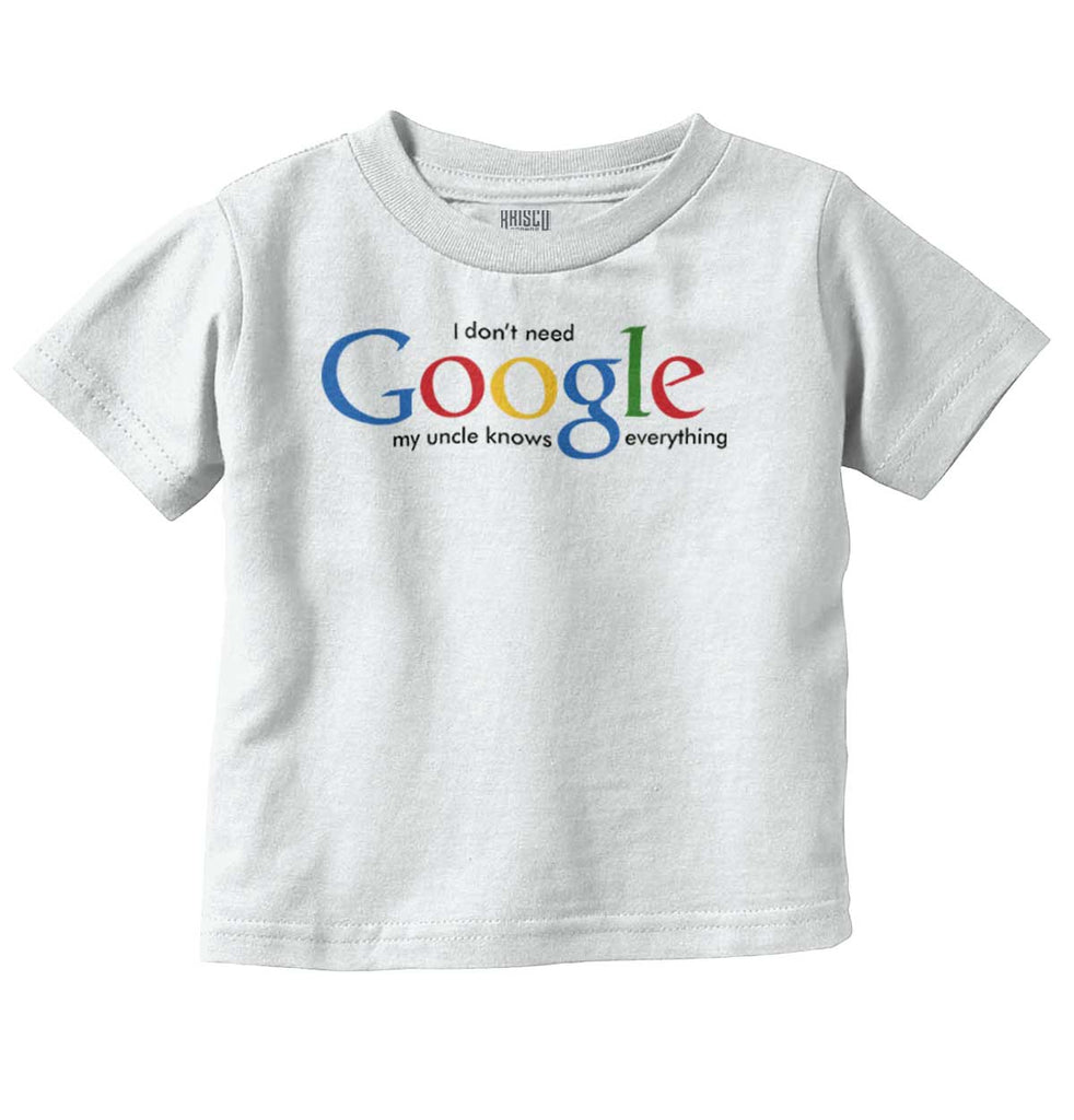 Google Uncle Infant Toddler T Shirt-Direct To Garment Print-Brisco Baby