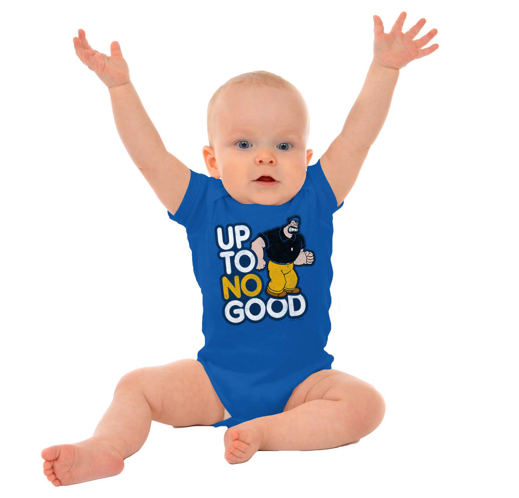 Up To No Good Romper Bodysuit-Direct To Garment Print-Brisco Baby