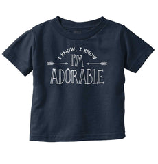 I'm Adorable Infant Toddler T Shirt-Direct To Garment Print-Brisco Baby