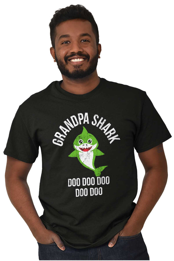 Cartoon Grandpa Shark T Shirt-Direct To Garment Print-Brisco Baby