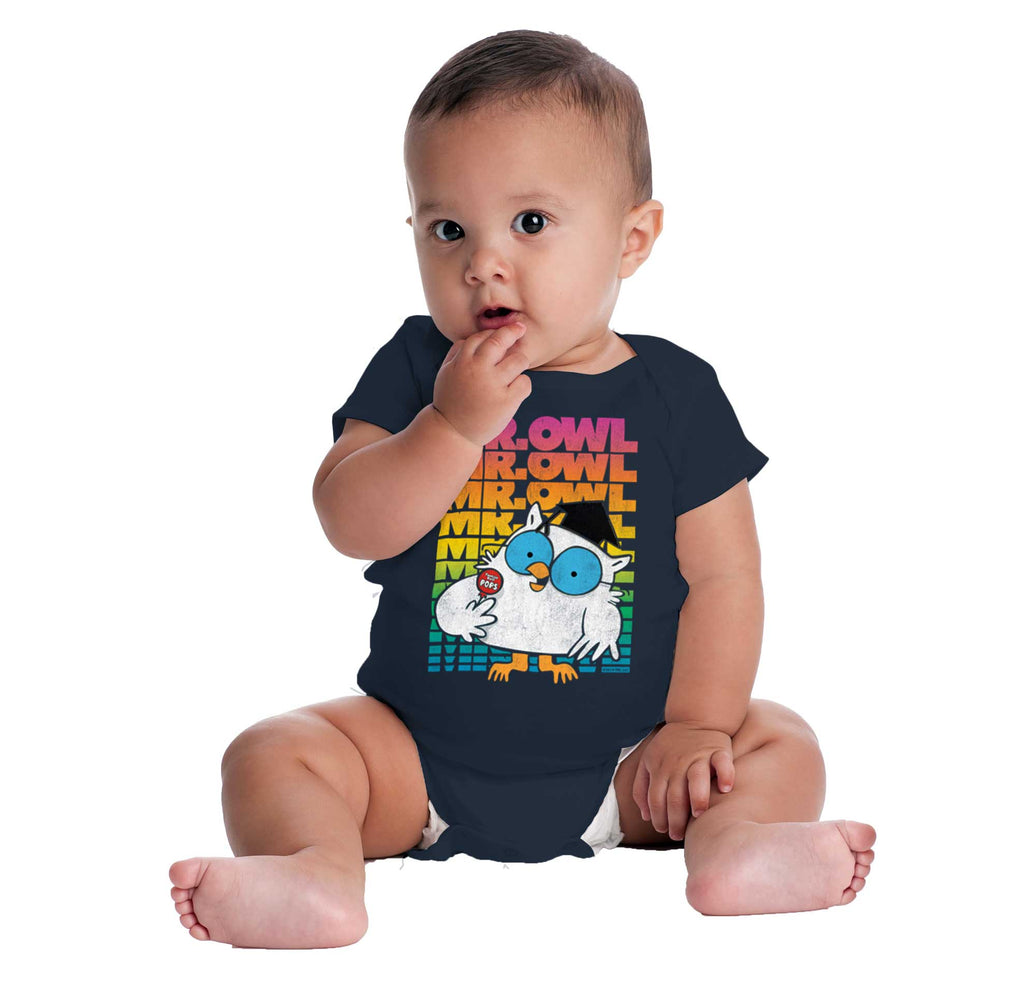 Mr Owl Romper Bodysuit-Direct To Garment Print-Brisco Baby