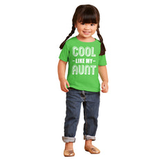 Cool Like My Aunt Infant Toddler T Shirt-Direct To Garment Print-Brisco Baby