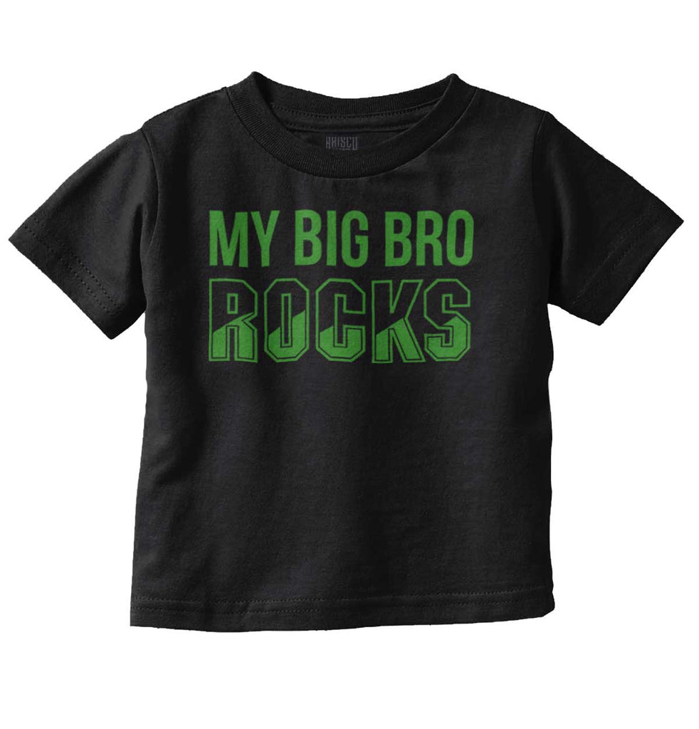 My Big Bro Rocks Infant Toddler T Shirt-Direct To Garment Print-Brisco Baby