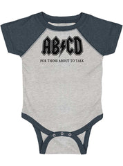 AB CD Raglan Romper Bodysuit-Direct To Garment Print-Brisco Baby
