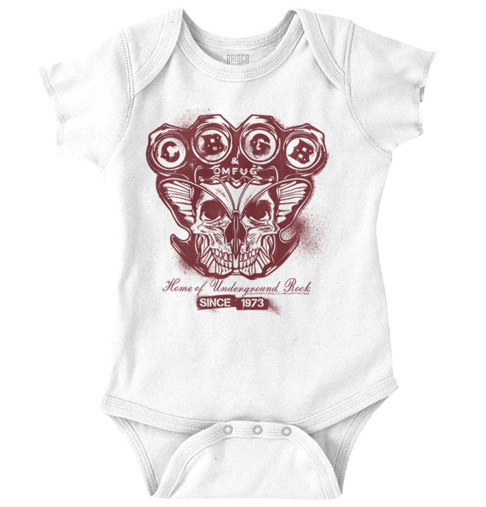 CBGB OMFUG Romper Bodysuit-Direct To Garment Print-Brisco Baby