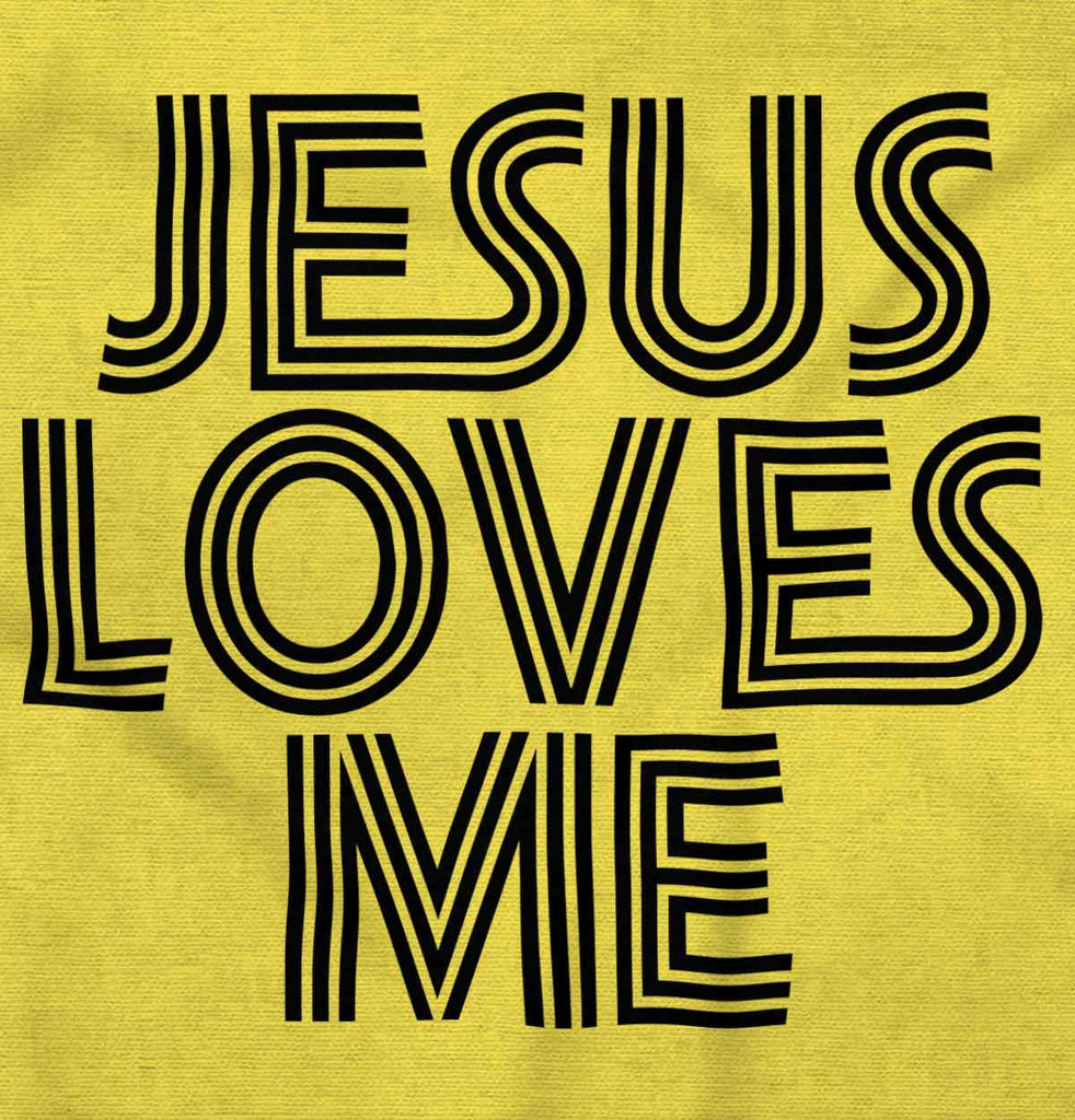 Christ Loves Me Romper Bodysuit-Direct To Garment Print-Brisco Baby