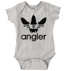 Angler Romper Bodysuit-Direct To Garment Print-Brisco Baby