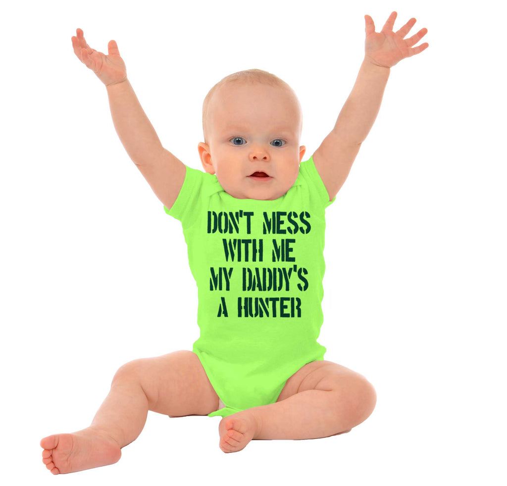 Daddy's A hunter Romper Bodysuit-Direct To Garment Print-Brisco Baby