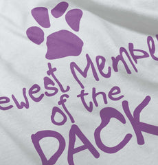 Member of the Pack Toddler Ruffle Bottom Tee-Direct To Garment Print-Brisco Baby