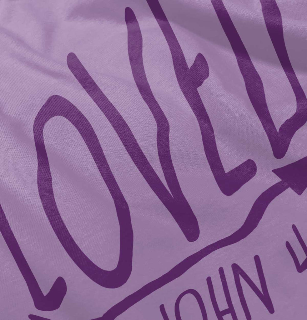 Loved Toddler Ruffled Trim T-Shirt-Direct To Garment Print-Brisco Baby