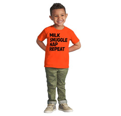 Milk Snuggle Nap Infant Toddler T Shirt-Direct To Garment Print-Brisco Baby