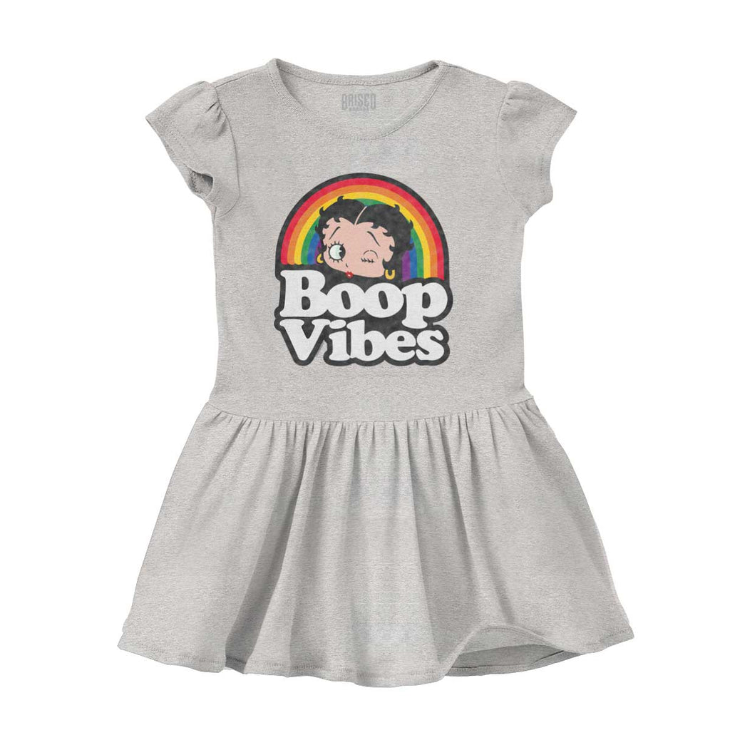 Boop Vibes Solid Baby Infant Dress-Direct To Garment Print-Brisco Baby