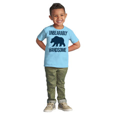 Unbearably Handsome Infant Toddler T Shirt-Direct To Garment Print-Brisco Baby