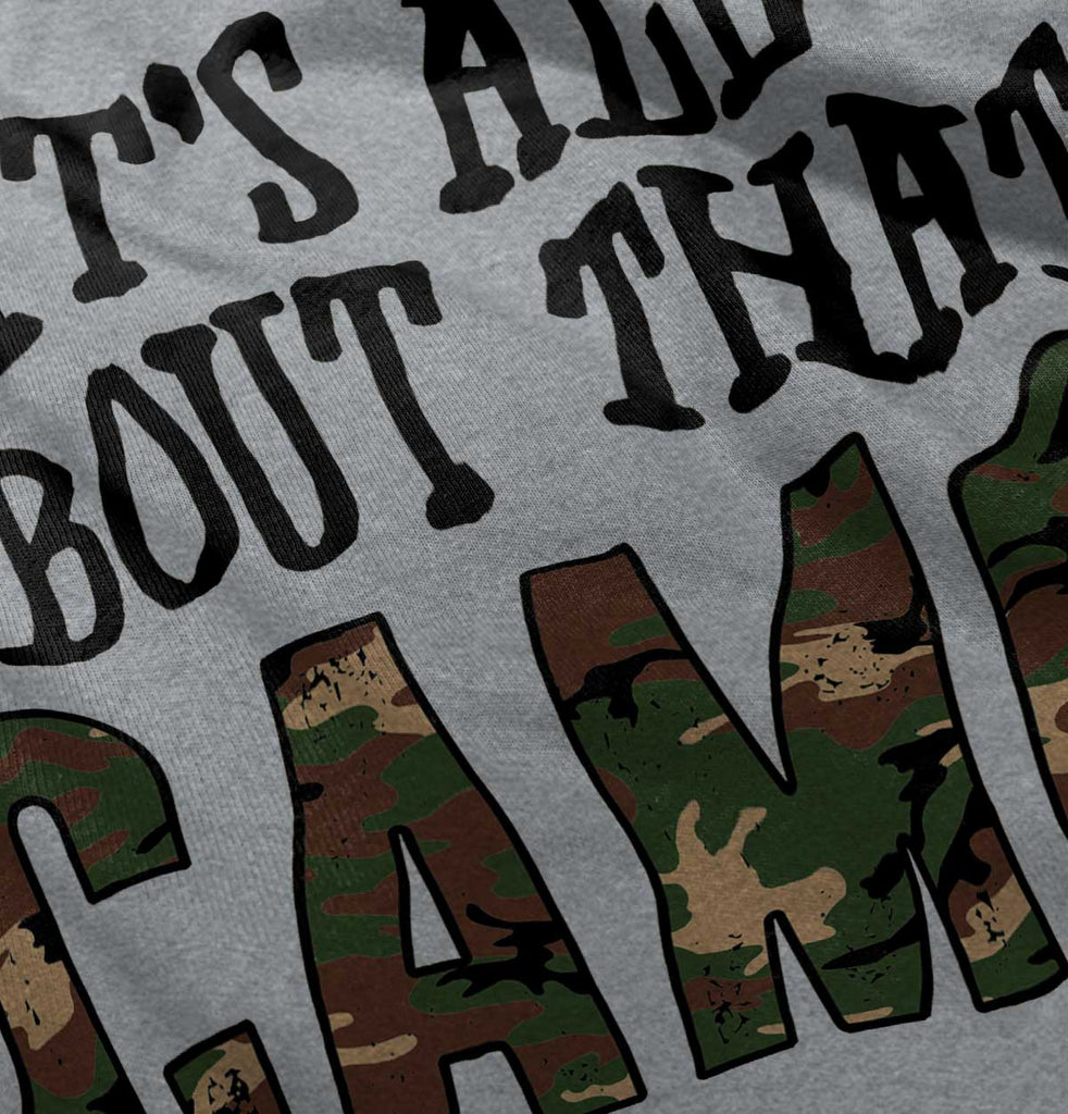 Its All About That Camo Infant Toddler T Shirt-Direct To Garment Print-Brisco Baby