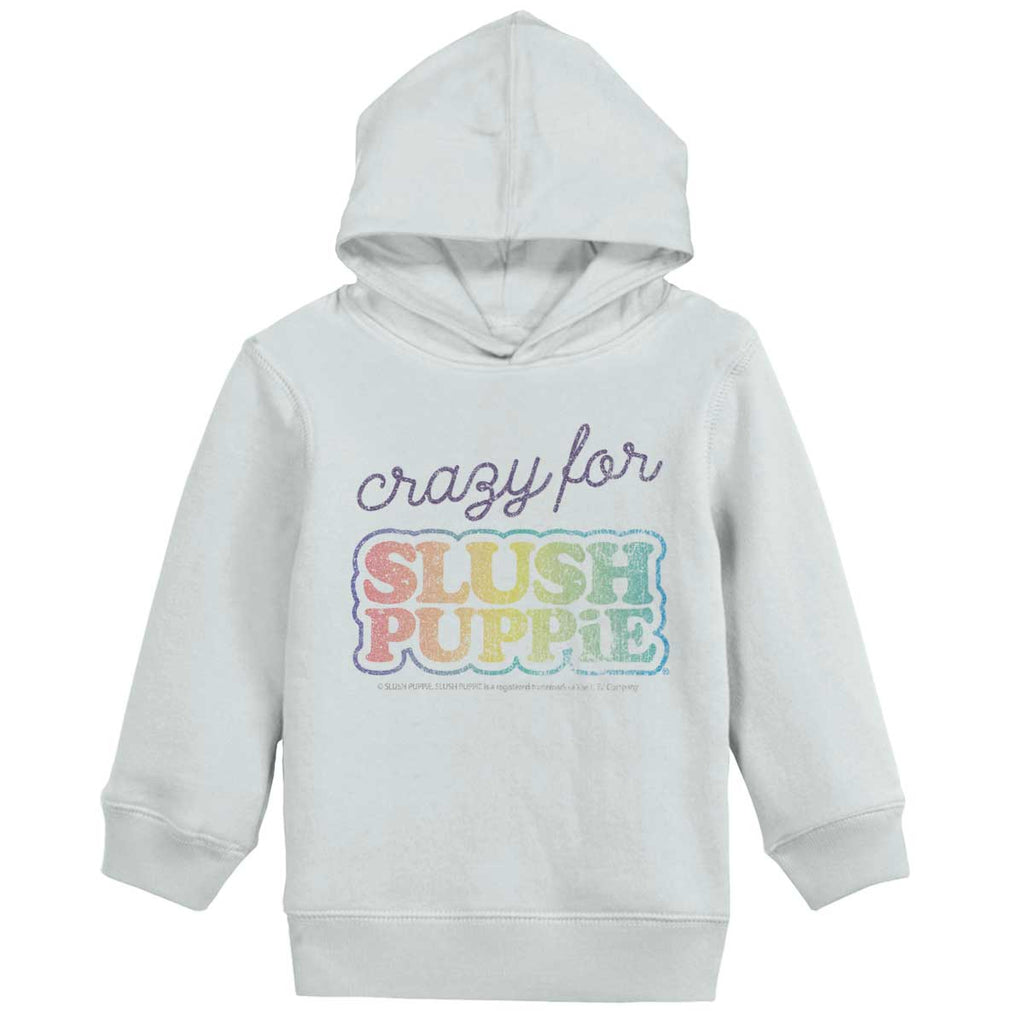Crazy For Slush Puppie Toddler Pullover Hoodie-Direct To Garment Print-Brisco Baby